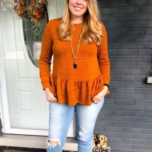 Peplum sweater